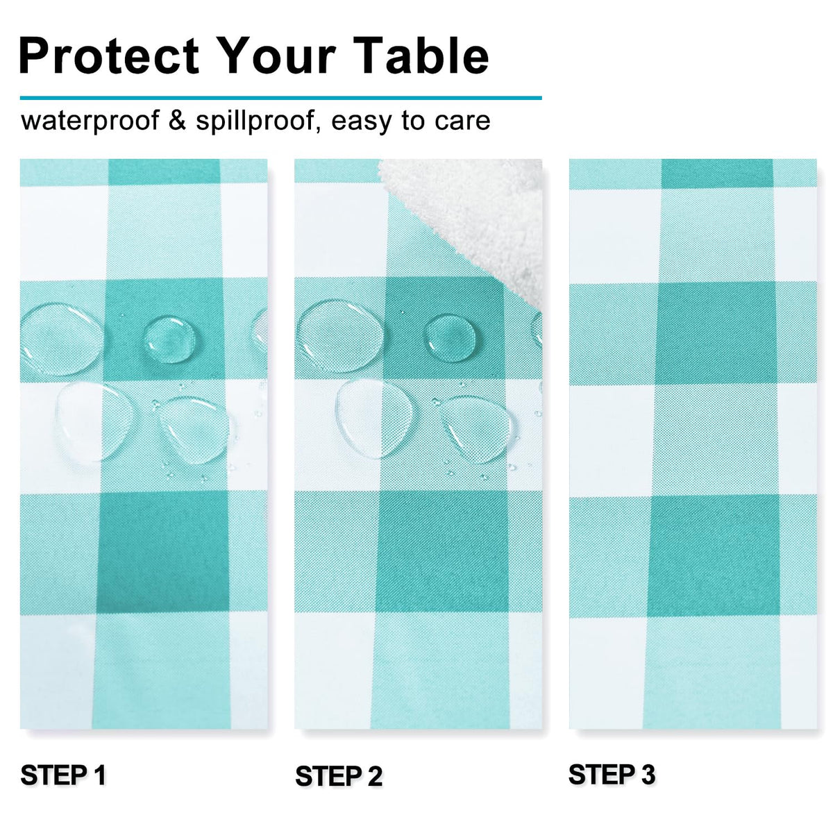 Square Checkered Tablecloth 30 x 30 Inch K931