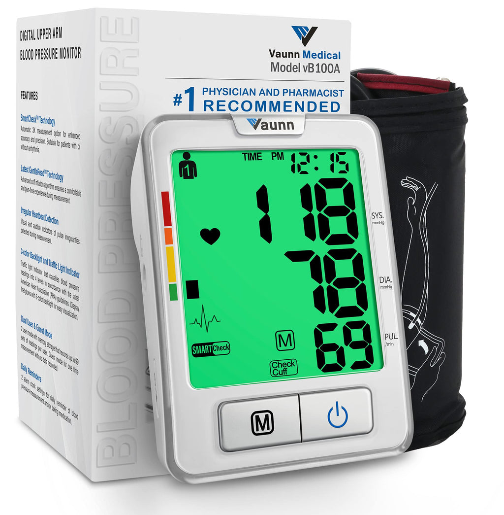 Automatic Upper Arm Blood Pressure Monitor Medium Arm Cuff M696700