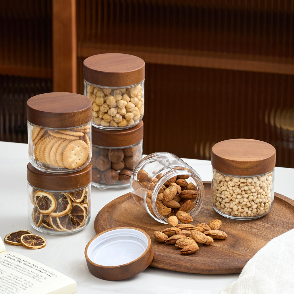 12 oz Glass Jars with Lids 6 Pack I875253