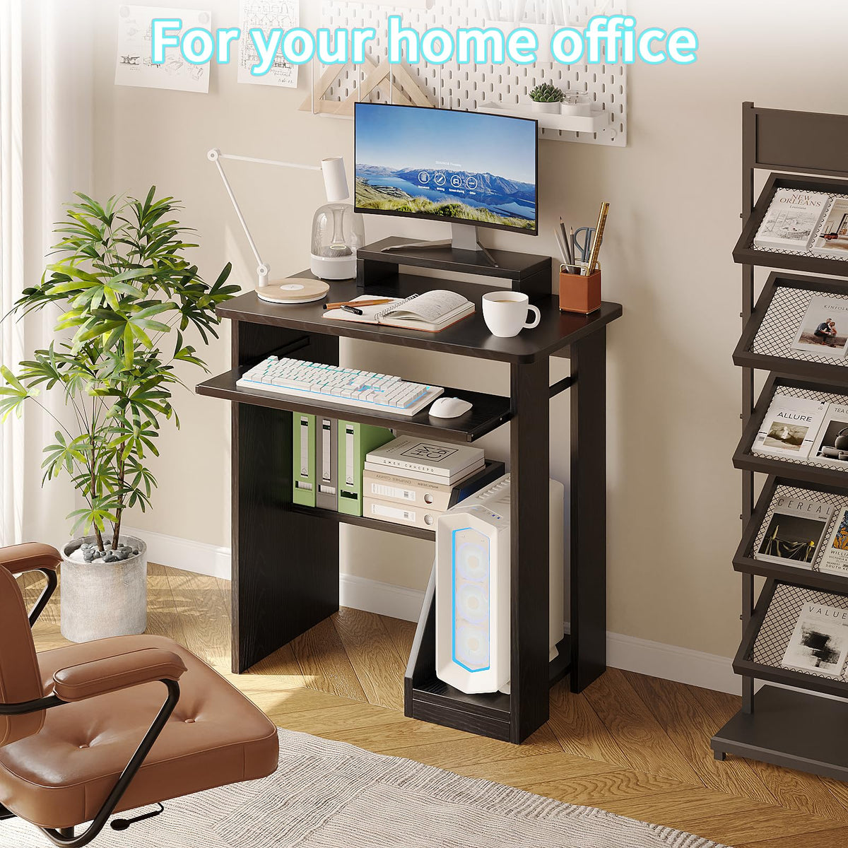 30 Inch Computer Desk with Keyboard Tray X6953