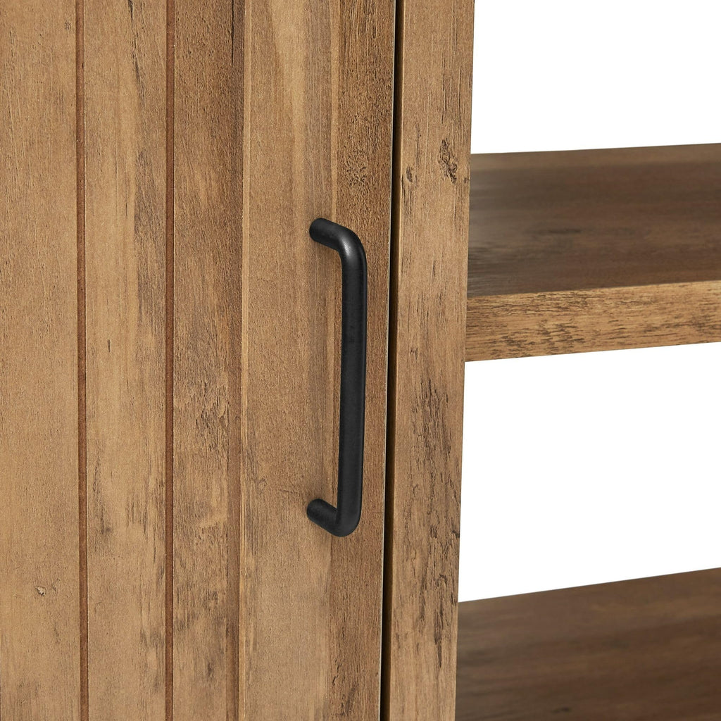 Rustic 70 in TV Stand with 2 Storage Cabinets F4547