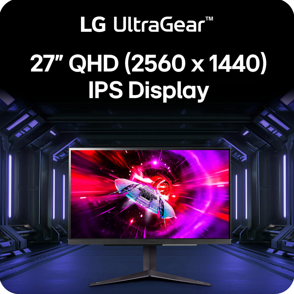 27-inch QHD IPS Gaming Monitor, 240Hz, 1ms, DisplayHDR 400, Black Q212430