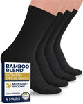 Bamboo Viscose Crew Dress Socks Women 4 Pairs T219