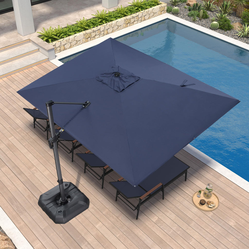 Navy Rectangle Patio Umbrella Y771105