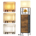 Tall Nightstand with Light & 4 Drawers A91451
