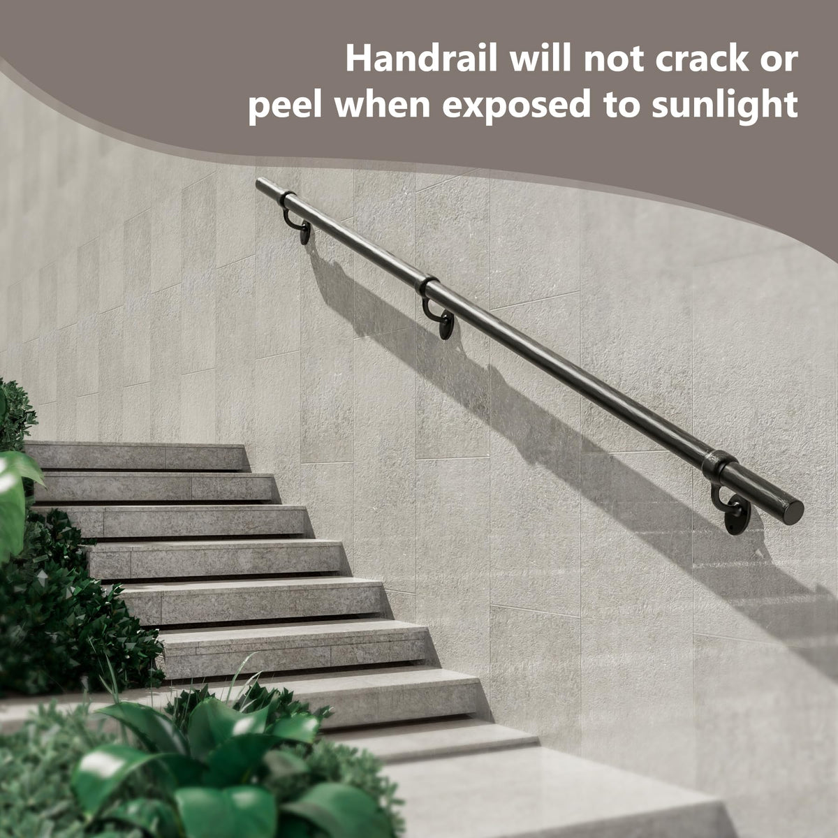6 Feet Round Aluminum Stair Railing H68856