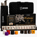 166 Engraved Melamine Mahjong Set with Travel Bag N356