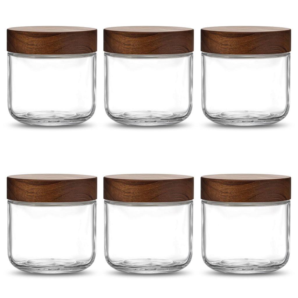 12 oz Glass Jars with Lids 6 Pack I875253