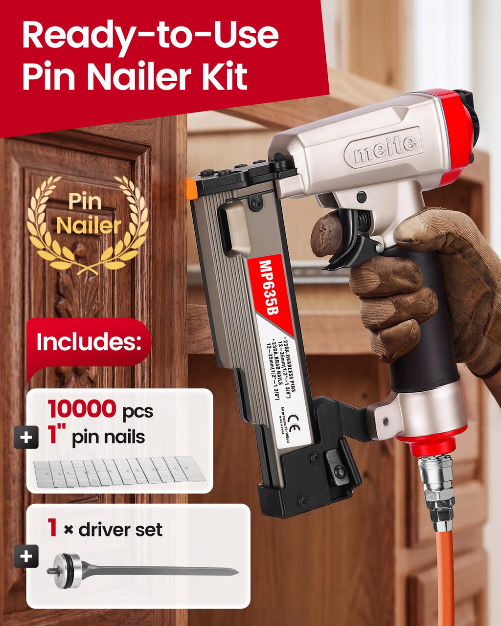 23 Gauge Pneumatic Pin Nailer K182