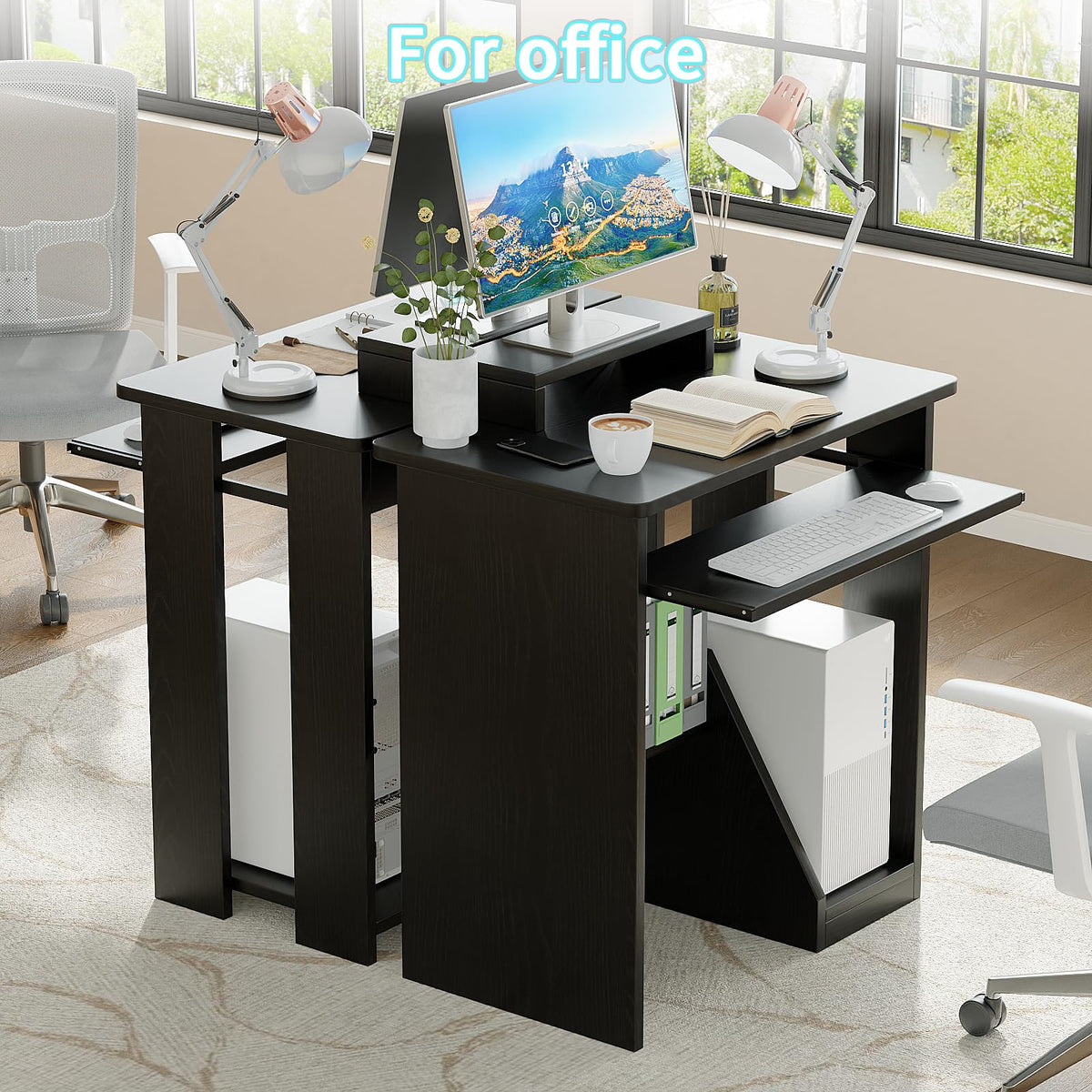 30 Inch Computer Desk with Keyboard Tray X6953