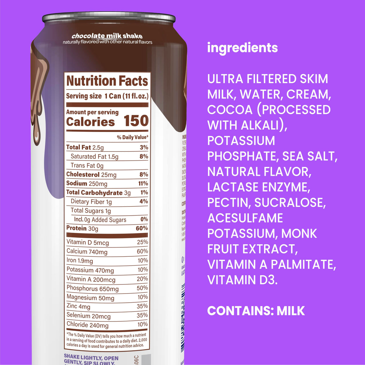 Chocolate 30g Protein Ultra Filtered Milk Shake F6887