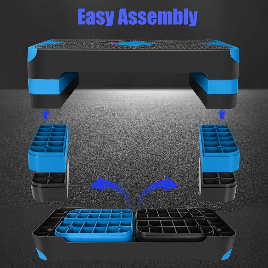Adjustable Aerobic Stepper Fitness Step Platform Y6905