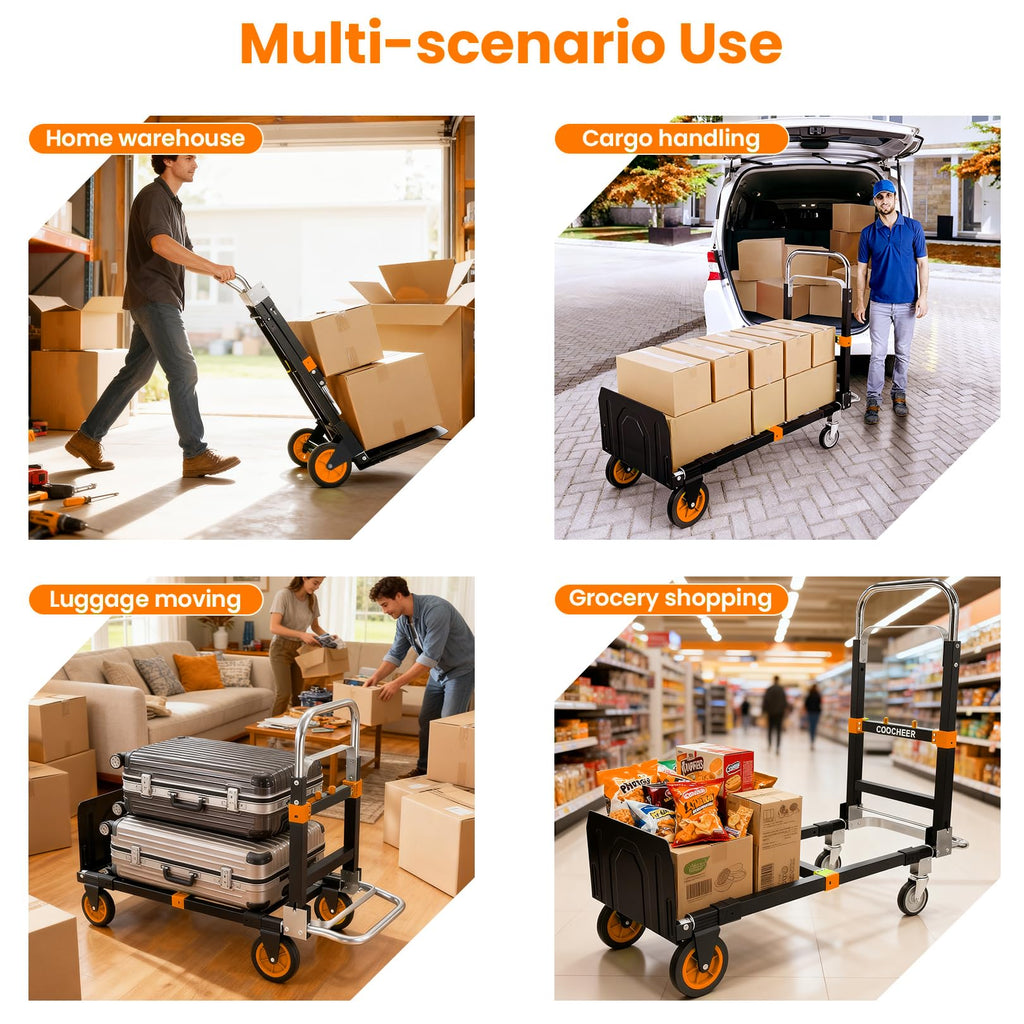 Folding Hand Truck Orange F76534