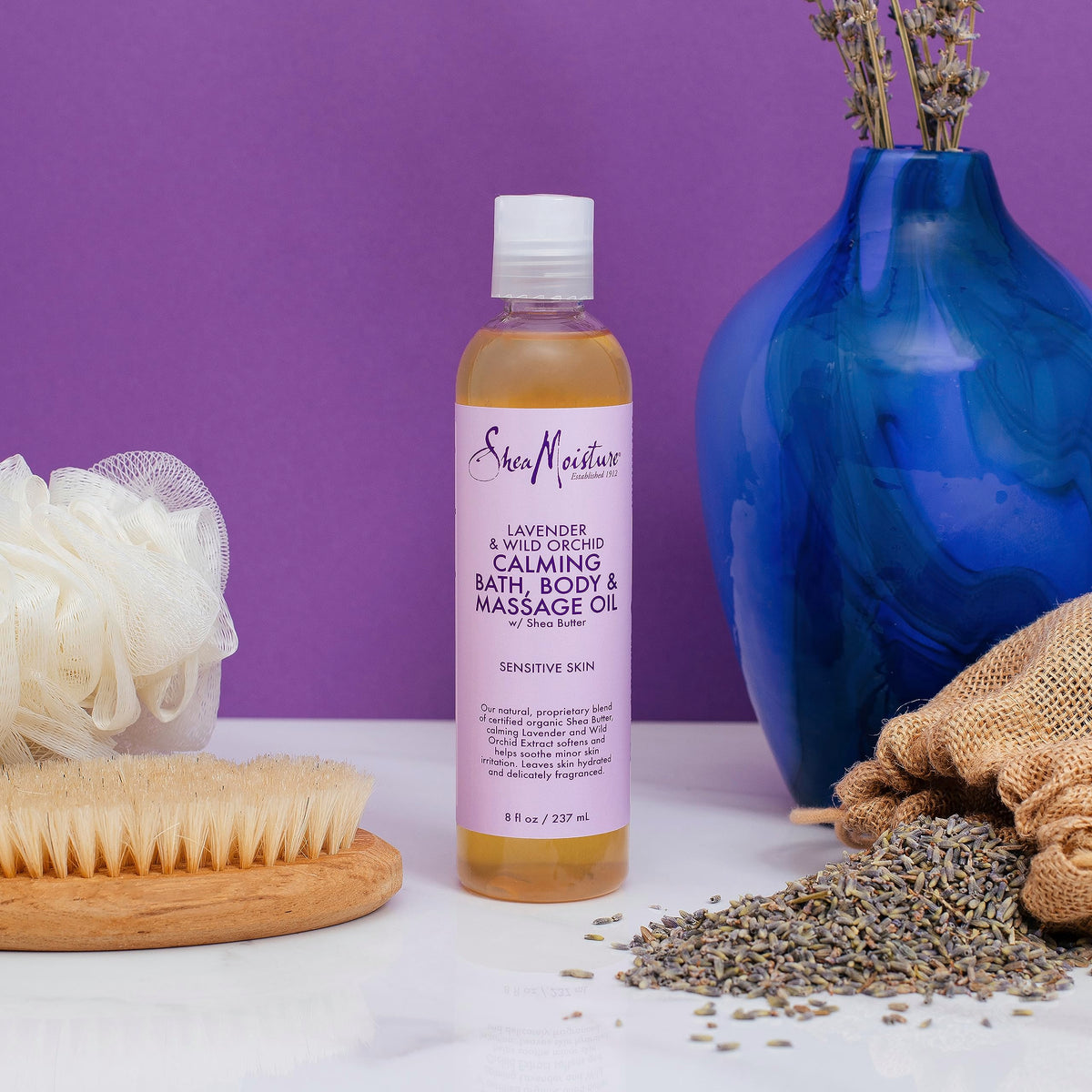Lavender Wild Orchid Calming Bath Body Massage Oil 8 oz V428