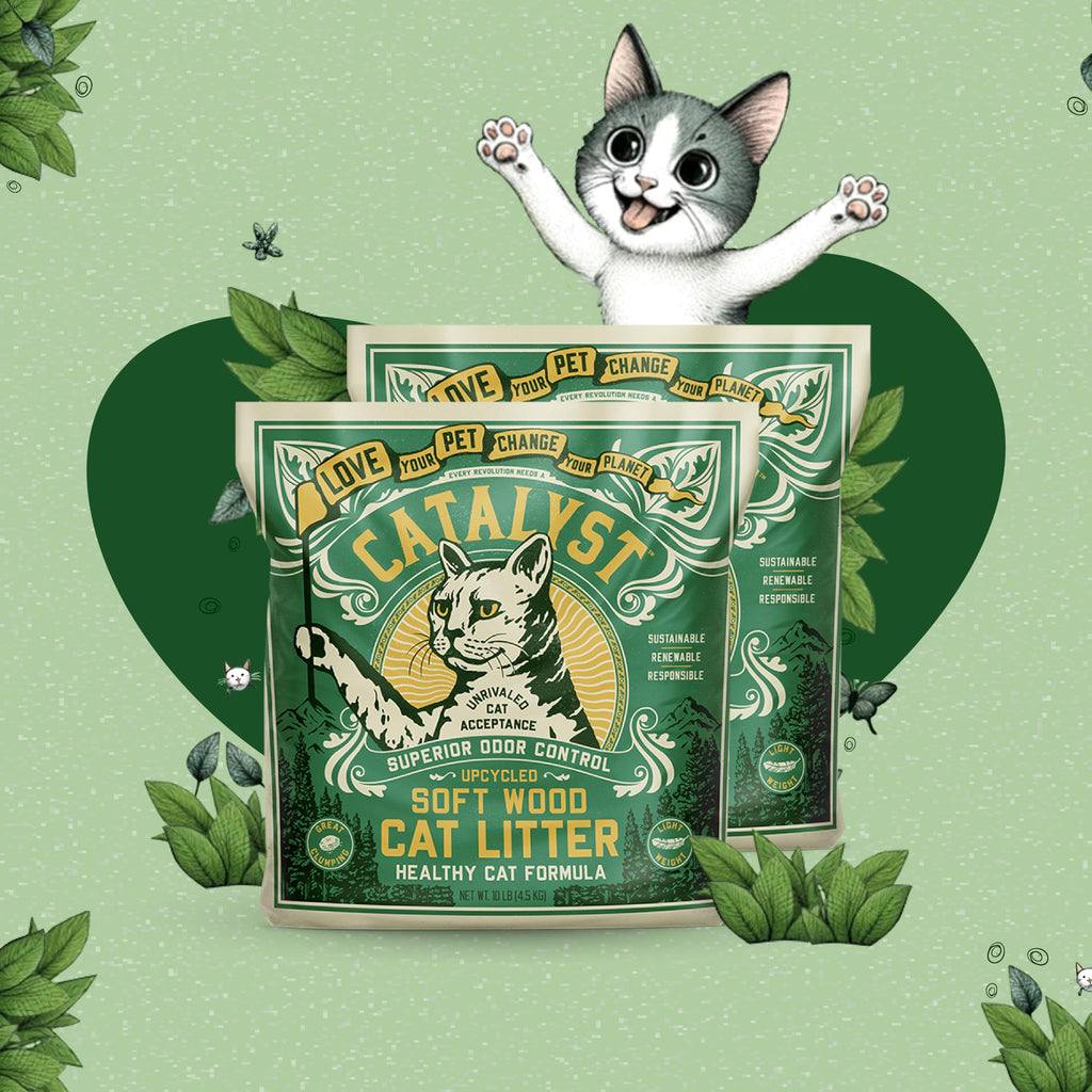 Natural Soft Wood Cat Litter Set of 2 N299329