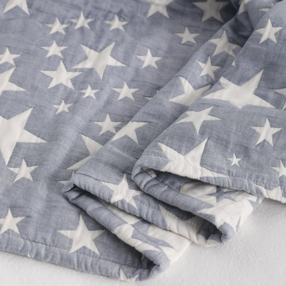 Blue Muslin Toddler Blanket M1169