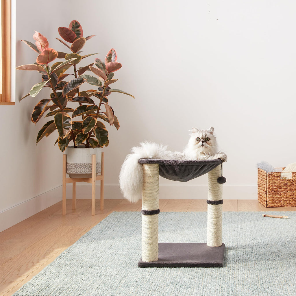 Cat Condo Tower with Hammock Bed and Scratching Posts P31614